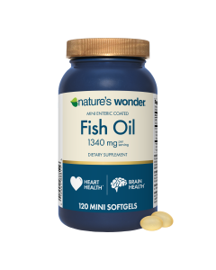 Fish Oil Mini Softgels 120 Count, Less Fish Burps